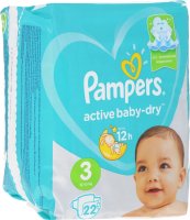  Pampers Active Baby 6-10  ( 3) 22 