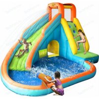 Happy Hop   Water Slide With Pool and Cannon 9117N