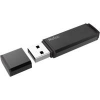 USB  Netac U351 64Gb black USB 2.0 (NT03U351N-064G-20BK)