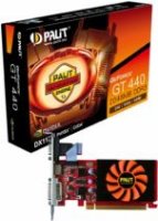 Palit GeForce GT 440  PCI-E Low Profile 1GB 128bit GDDR3 40nm 700/1400MHz DVI,  H