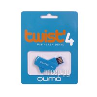  Qumo Twist (QM4GUD-TW-Marine) USB2.0 Flash Drive 4Gb (RTL)