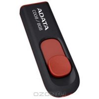 ADATA C008 8GB, Black Red -