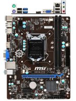 MSI H81M-E33   (LGA1150,Intel H81,mATX,2*DDR3(1600),PCI-Ex16,GLan,2*SATA 3G/2*SATA