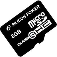  Silicon Power microSDHC 8GB Class 4 + USB Reader / SP008GBSTH0004V81