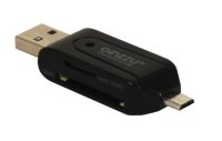   Ginzzu GR-583UB SD/SDHC/MicroSD/MicroSDHC + microUSB OTG Host 