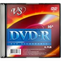  DVD-R VS 4.7 Gb, 16x, Slim Case (5), (5/200).