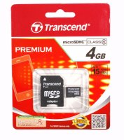   micro SDHC 4Gb Transcend Class 6 + ADP (OEM BOX)