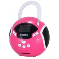  Perfeo Music Ball Pink (FM, MP3, AUX, , ,  , SD, USB)