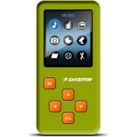 8Gb  Digma Q2 green 1,8" 260K TFT/FM/AVI//WMA/WAV/Tetris/TF slot/15H