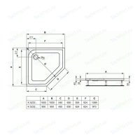Ideal Standard Washpoint    90x90 (K523201)