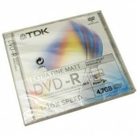  DVD-R 4.7Gb TDK 16x Jewel printable
