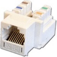 Lanmaster LAN-OK45UTP5E-YL  Keystone, RJ45, .5E, T568B+T568A, UTP, 