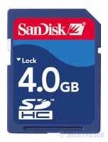   SecureDigital Card 4Gb SanDisk SDHC (Class 4) (SDSDB-004G-B35)