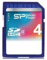   SecureDigital Card 4GB Silicon Power SDHC class 4 (SP004GBSDH004V10)