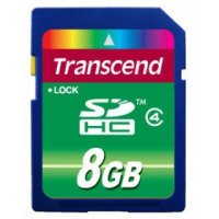   Transcend MicroSD(TransFlash) 8Gb HC Class4 + USB microSD Reader / TS8GUSDHC4-P3
