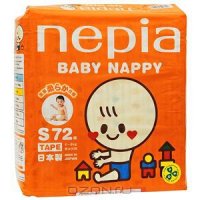   Nepia Baby Nappy, 4-8 , 72 