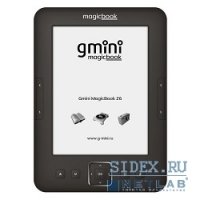   Gmini MagicBook Z6 Graphite,  6", E-Ink Pearl, 4Gb, microSD, 