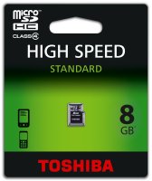   MicroSD 8Gb Toshiba (THN-M301R0080EA) Class 10 microSDHC + Adapter