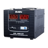  SVEN AVR-5000 LCD (32 A, .100-280V, .220V±10%, 5000VA,  