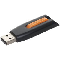  USB Flash Drive 16Gb - Verbatim Store n Go V3 49179 Black/Orange