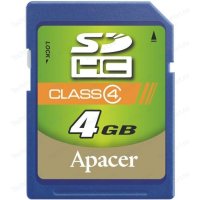   Apacer SD 4Gb SDHC Class 4 (AP4GSDHC4-R)