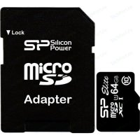 MicroSDXC 64GB Class10 UHS-I U1 Silicon Power Elite +  (SP064GBSTXBU1V10-SP)