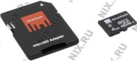   Strontium (SR4GTFC6A) microSDHC 4Gb Class6 + microSD--)SD Adapter