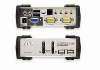 Aten CS1732AC-AT  KVM KVM+Audio+USB 1.1, 1 user USB+VGA =) 2 cpu PS2/USB+VGA,  