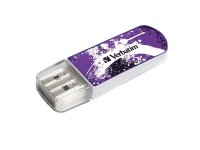 USB Flash  8Gb Verbatim Mini Graffiti Edition Violet USB 2.0 (98164)