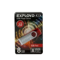 USB - Exployd USB Flash 8Gb - 530 Red EX008GB530-R