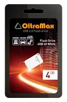  USB Flash Drive 4Gb - OltraMax 60 White OM004GB-mini-60-W
