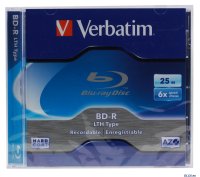  Blu-Ray VERBATIM BD-R 25 GB 6x JC/5 LTH 43753
