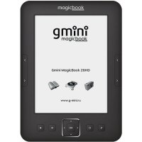   Gmini MagicBook Z6HD Black,  6", E-Ink Pearl HD, 1024x768, 4Gb, microSD, 