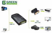  Greenconnection (GC-U32DVI) USB 3.0 to DVI/HDMI/Dsub Adapter
