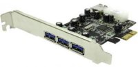  ST-Lab U-940 USB3.0, 3ext + 1int, LP bracket, PCI-E x1