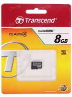   microSDHC 8Gb class4 No Box & Adapter Transcend (TS8GUSDC4)