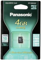   Panasonic microSD 4Gb Class 4, 10 Mb/s