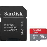   Sandisk Ultra microSDHC 16Gb Class 10 UHS-I + ADP 48MB/s