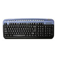    Oklick 320 M Multimedia Keyboard Blue PS/2