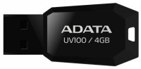 USB - A-Data USB Flash 4Gb - UV100 Classic Black AUV100-4G-RBK