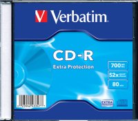   CDR  Verbatim DL 700Mb 52x Slimcase (43347)
