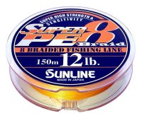   Sunline SUPER PE 8 Braid ORANGE 150 m #3 0,285  15 kg