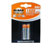  AAA - MINAMOTO 1000 mAh NiMH (2 )