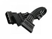  NZXT 4-Pin to 3 SATA Connector -Black