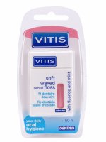   DENTAID Vitis Waxed Dental Floss with Fluoride and Mint 50  5211650