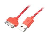   Konoos Apple 30-pin  iPhone/iPod/iPad 1m KC-A1USB2nr Red