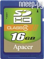 Apacer AP16GSDHC4-R   16GB Secure Digital Card SDHC Class 4