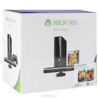   Microsoft Xbox 360 E (4 ) +  Kinect +  "Kinect Adventures" +  "Gea