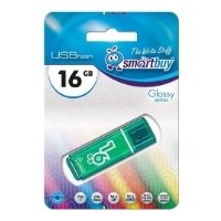  - USB Flash Drive 16Gb - SmartBuy Glossy Green SB16GBGS-G