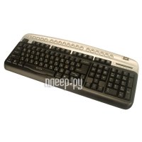 Oklick 320M Multimedia Keyboard Black-Silver USB+PS/2 + USB 